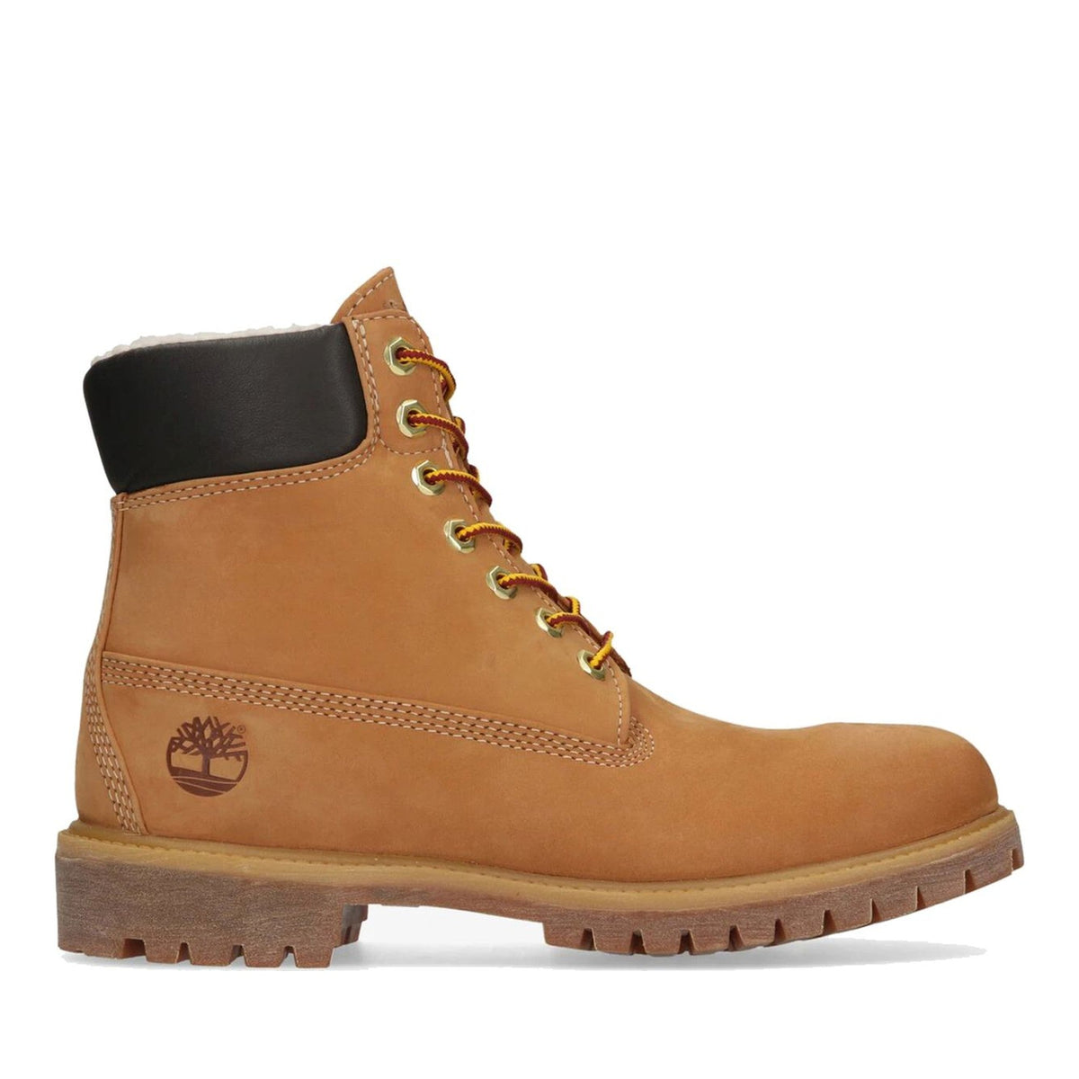Brown Padded Collar Durable Sole Leather Boots – view 1