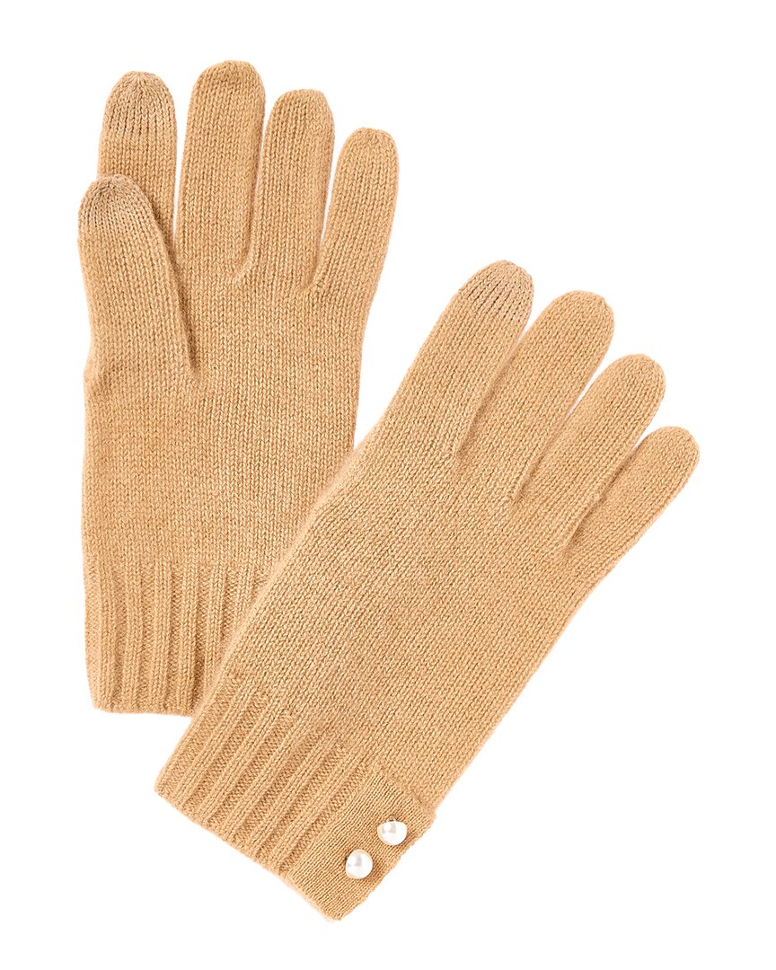 Phenix Pearl Button Cuff Cashmere Gloves – view 2