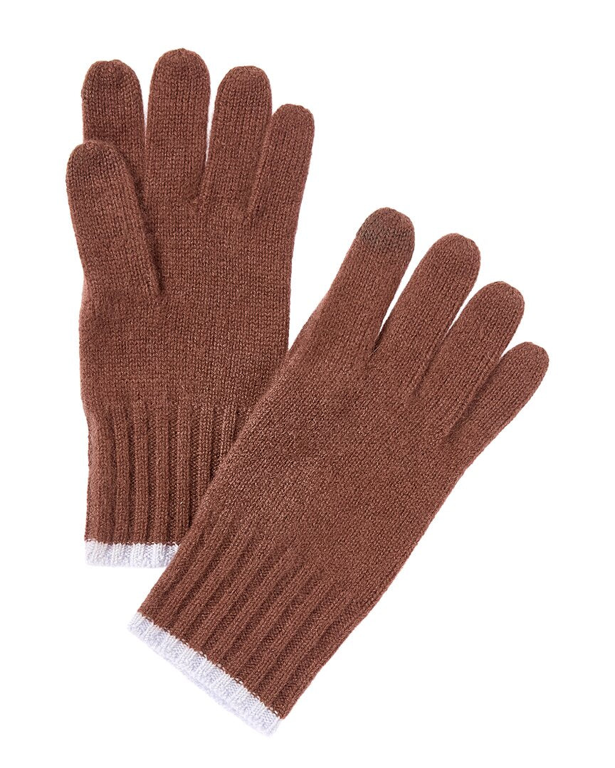 Phenix Tipped Rib Cuff Cashmere Gloves – view 1
