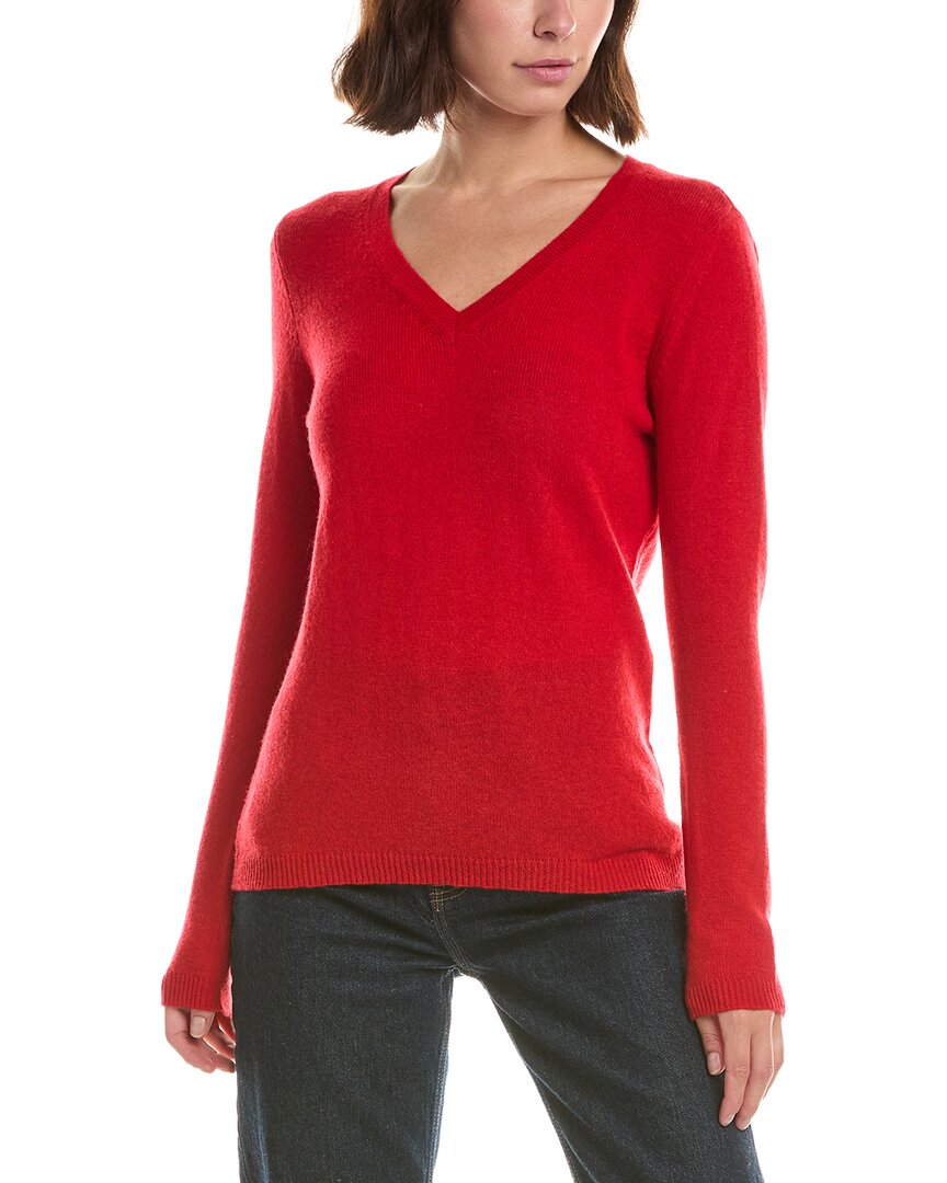 Forte Cashmere Basic V-Neck 100% Cashmere Pullover – view 1