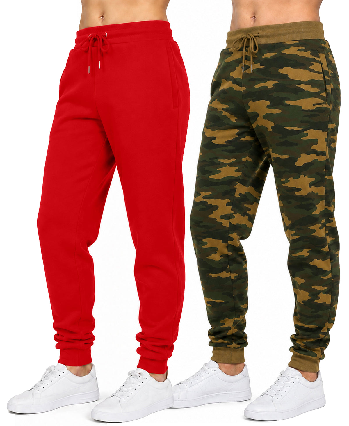 Blue Ice Women's Loose Fit Heavyweight Classic Fleece Jogger Sweatpants With Zipper Side Pockets-2 Pack – view 6
