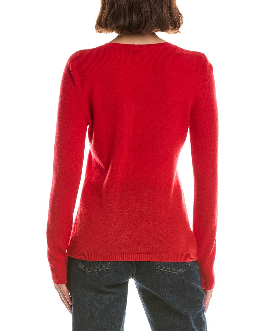 Forte Cashmere Basic V-Neck 100% Cashmere Pullover – view 2