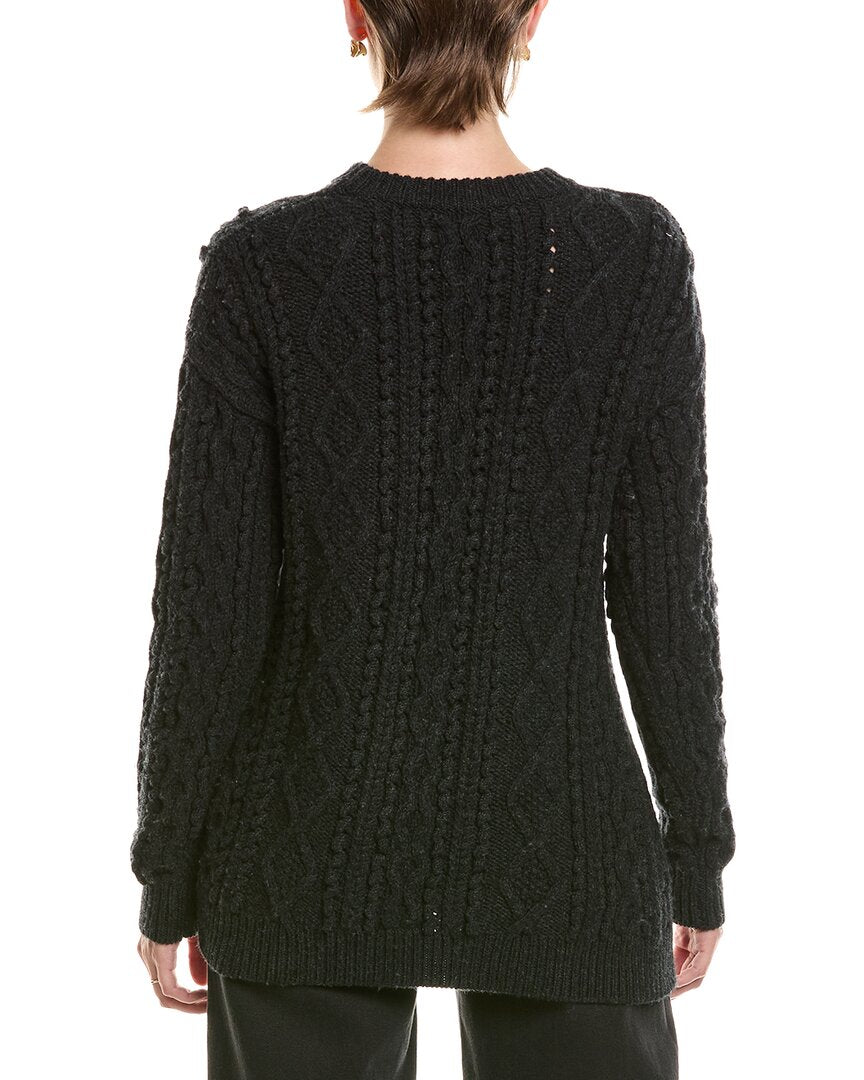 3.1 Phillip Lim Wool Popcorn Cable Sweater – view 2