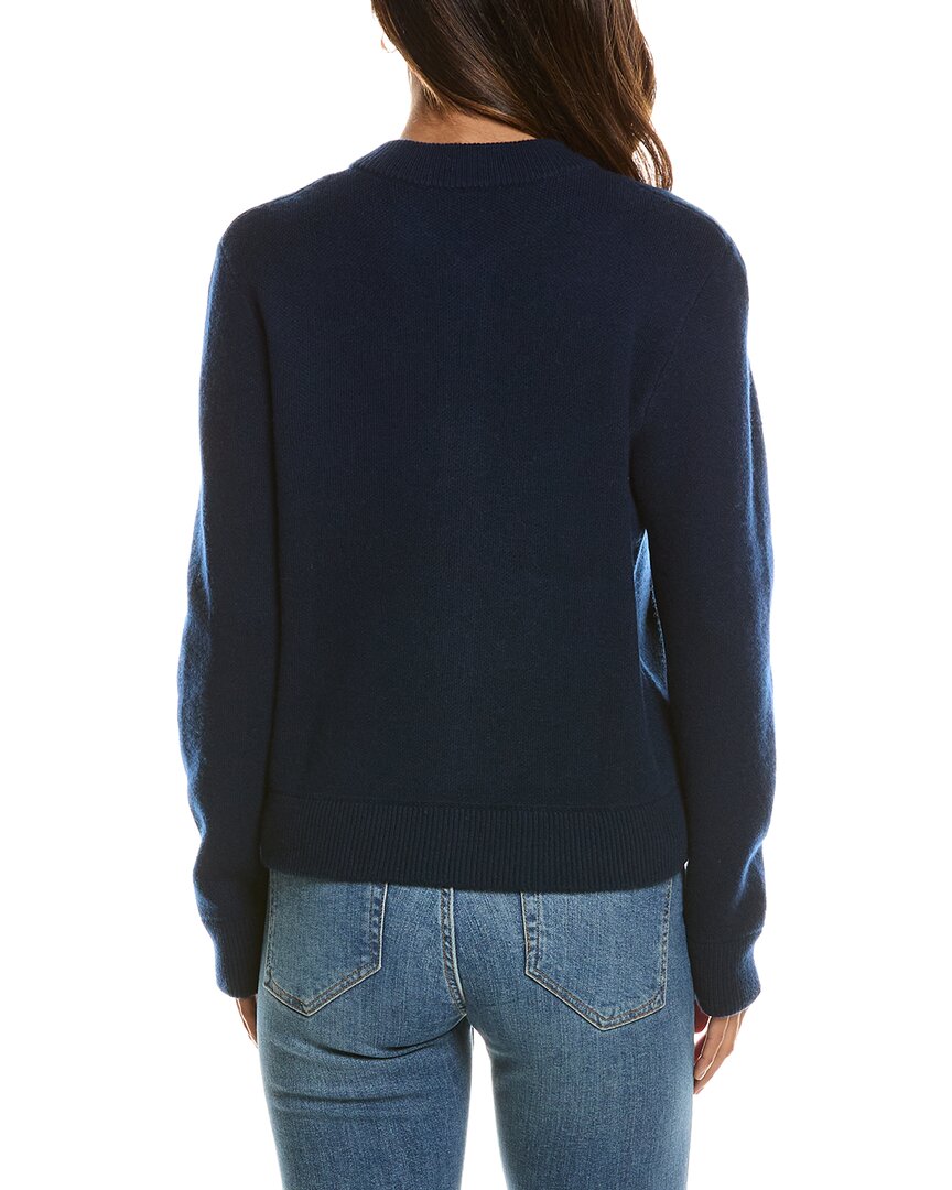 Forte Cashmere Zip 100% Cashmere Bomber Cardigan – view 2