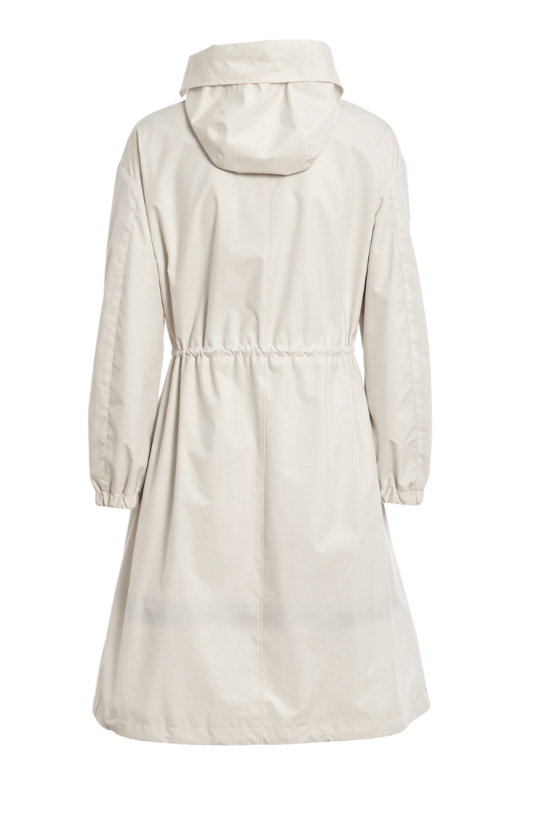 Moorer Aitanastp Long Stand Collar Coat Avorio – view 3