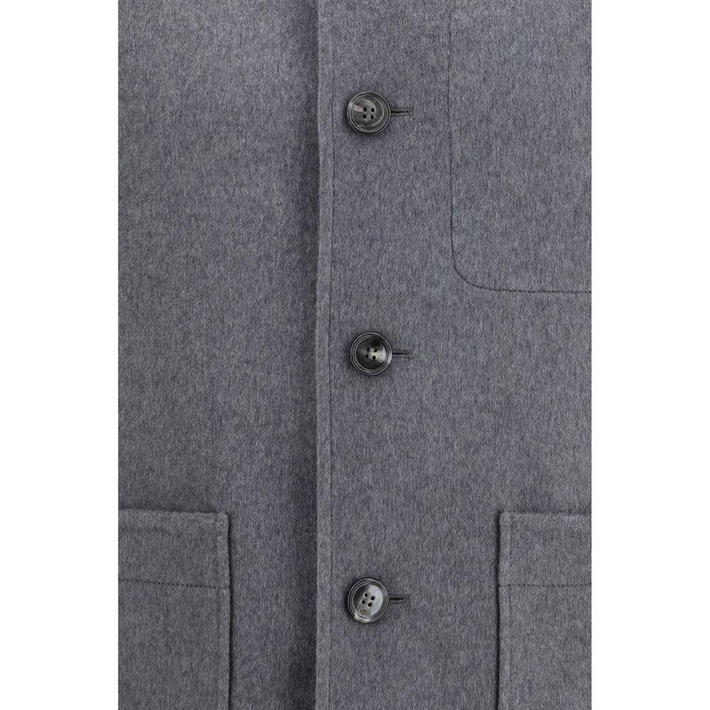 Ami Paris Wool Oves Aries Full-Length Men's Jacket – view 2