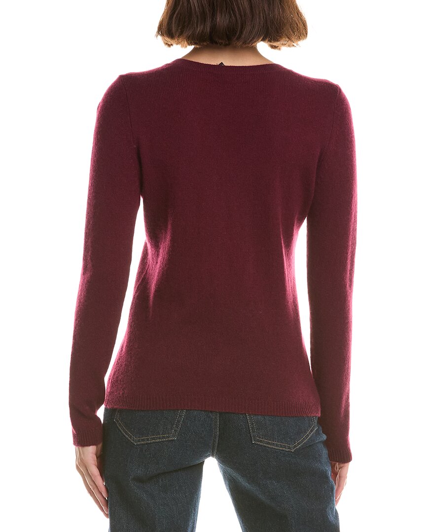 Forte Cashmere Basic V-Neck 100% Cashmere Pullover – view 2