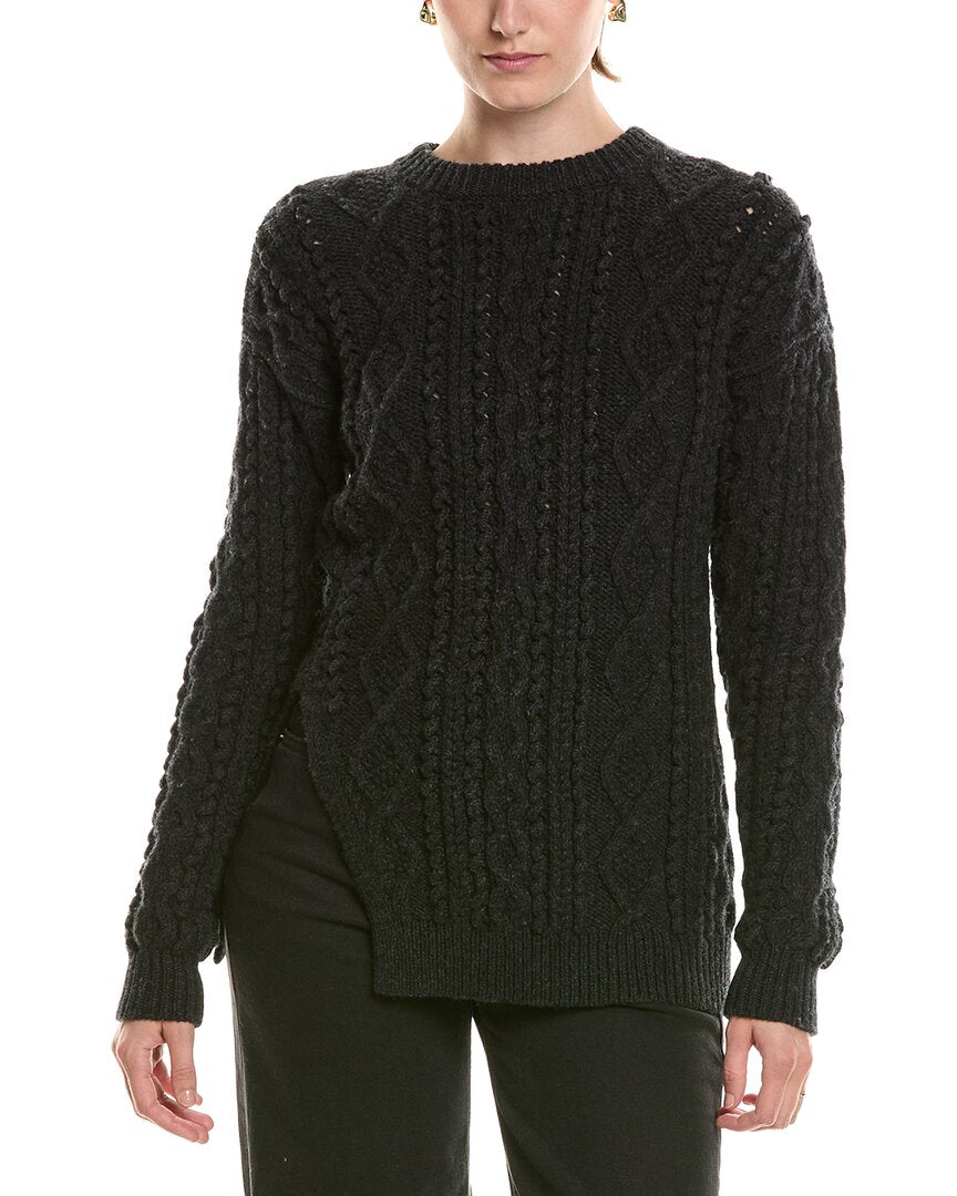 3.1 Phillip Lim Wool Popcorn Cable Sweater – view 1