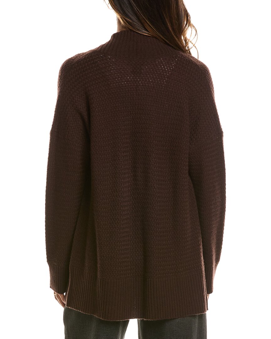 Forte Cashmere Textured 100% Cashmere Duster Cardigan – view 2