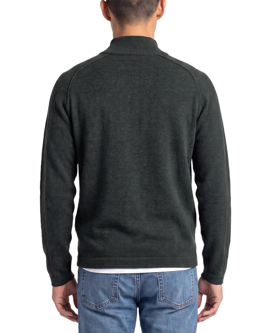 Forte Cashmere 100% Cashmere Mock Neck 1/4-Zip – view 2
