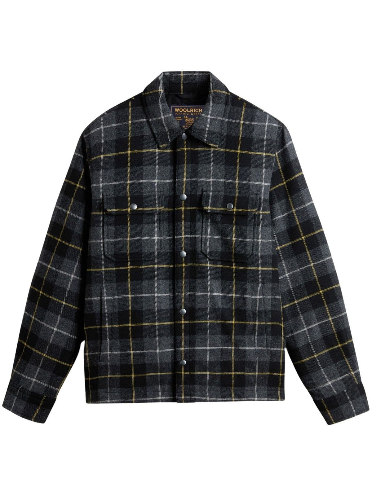 Padded Alaskan Check Wool-Blend Shirt-Jacket – view 1