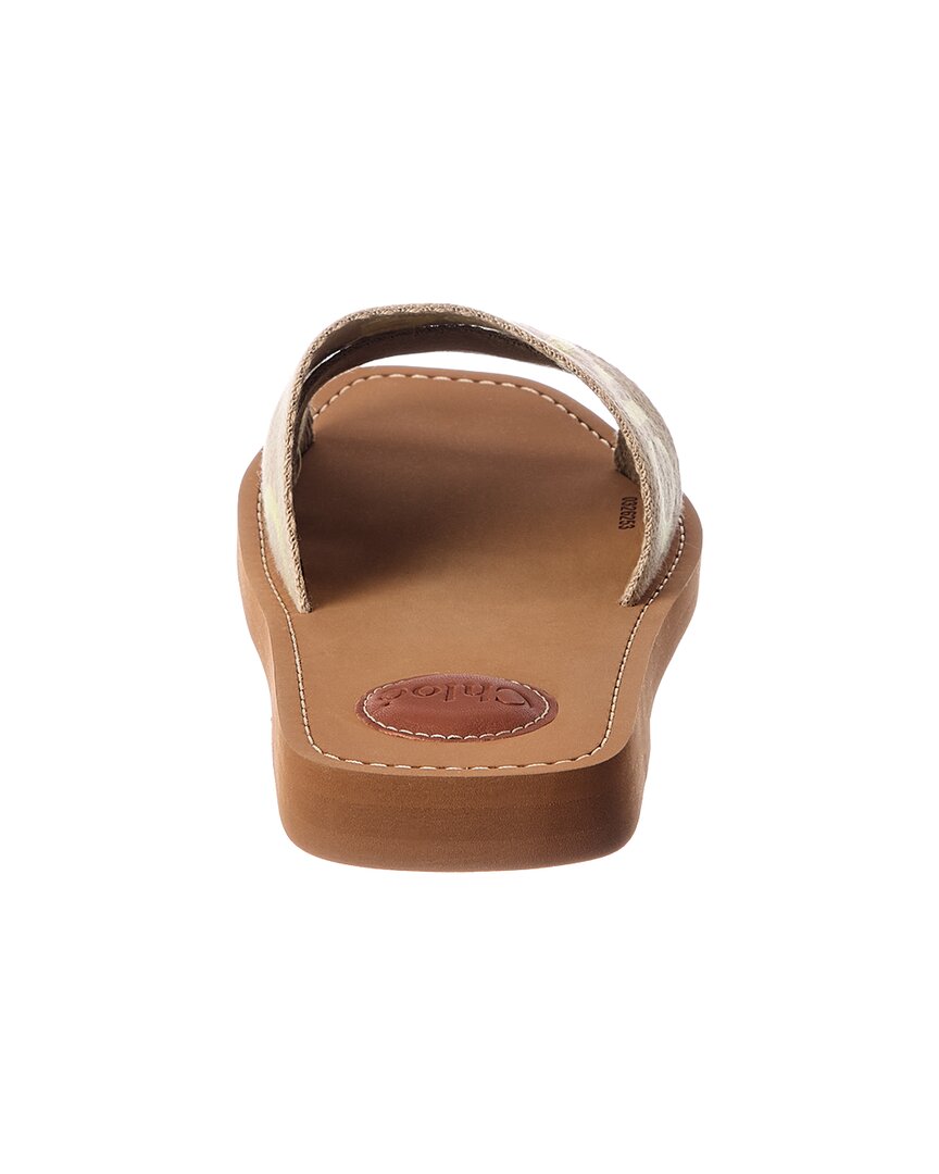 Chloé Woody Logo Canvas Slide – view 3
