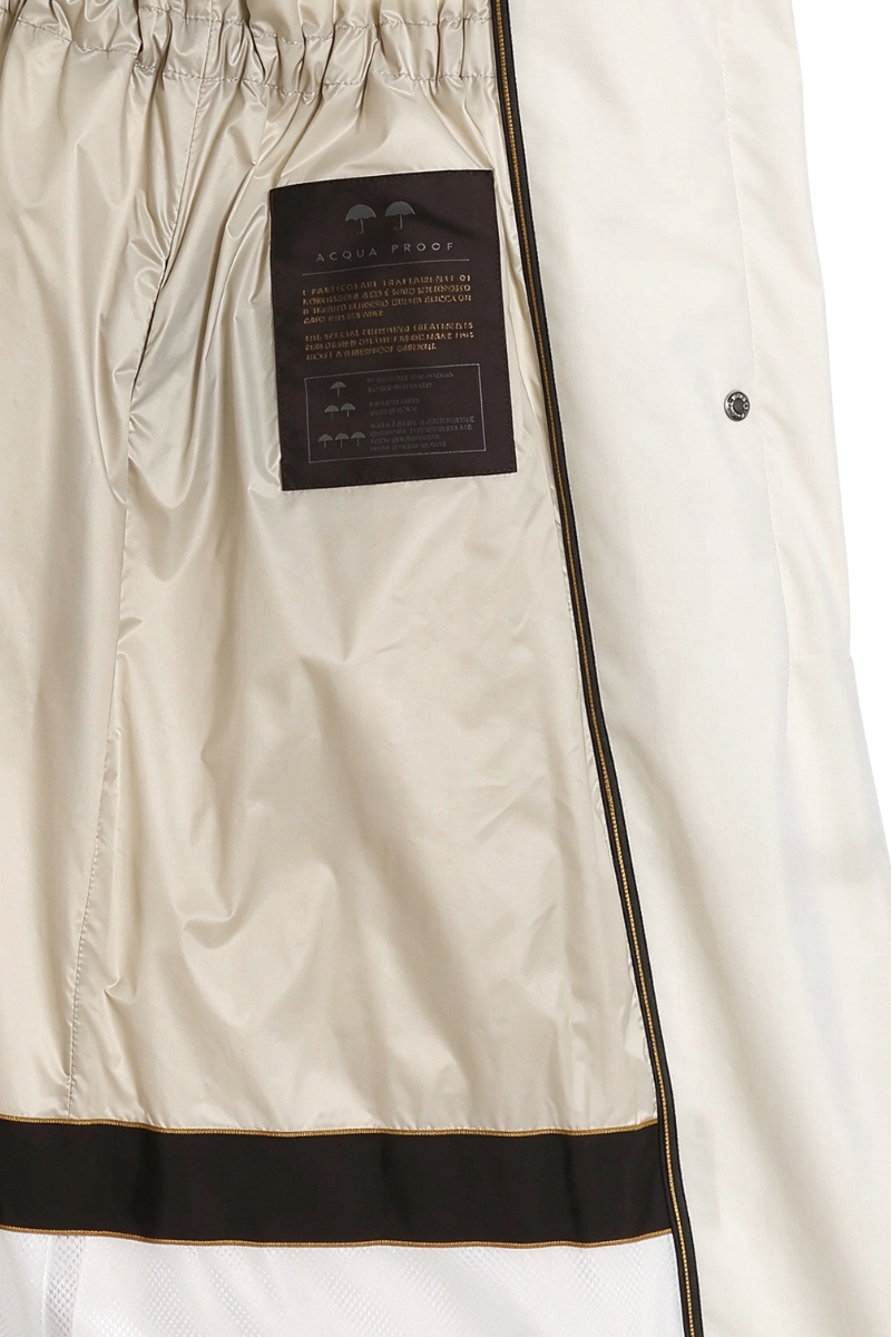 Moorer Aitanastp Long Stand Collar Coat Avorio – view 2