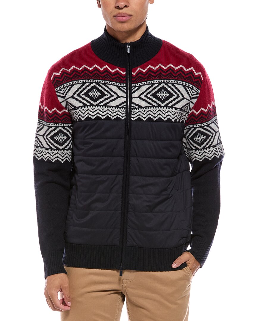 N.PEAL Padded Mock Neck Cashmere Jacket – view 1