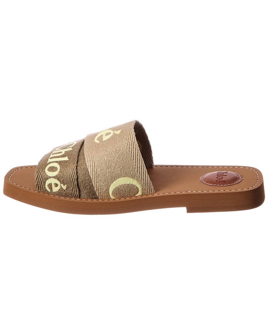 Chloé Woody Logo Canvas Slide – view 2