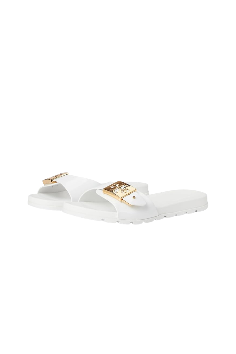 Tory Burch Buckle Slide White/gold/white 157872100 – view 1