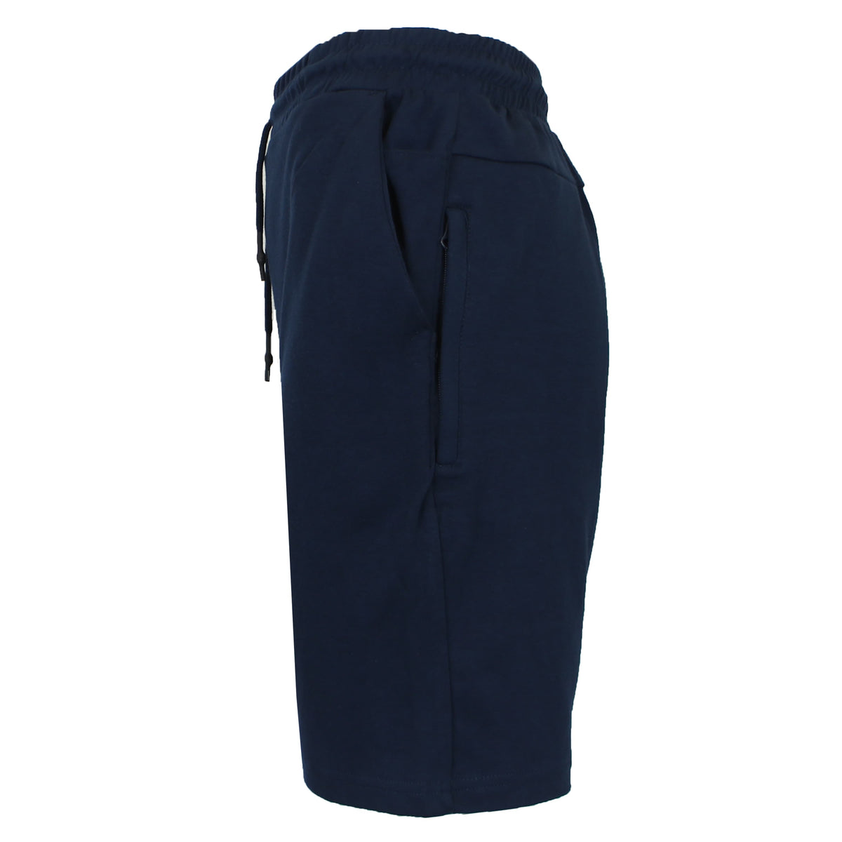 Blu Rock Men's Tech Fleece Jogger Sweat Lounge Shorts With Long Zipper Side Pocket – view 2