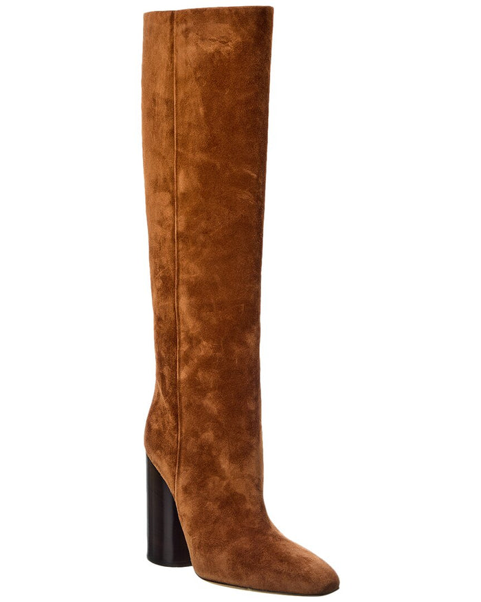 Ferragamo Pampero Suede Knee-High Boot – view 1