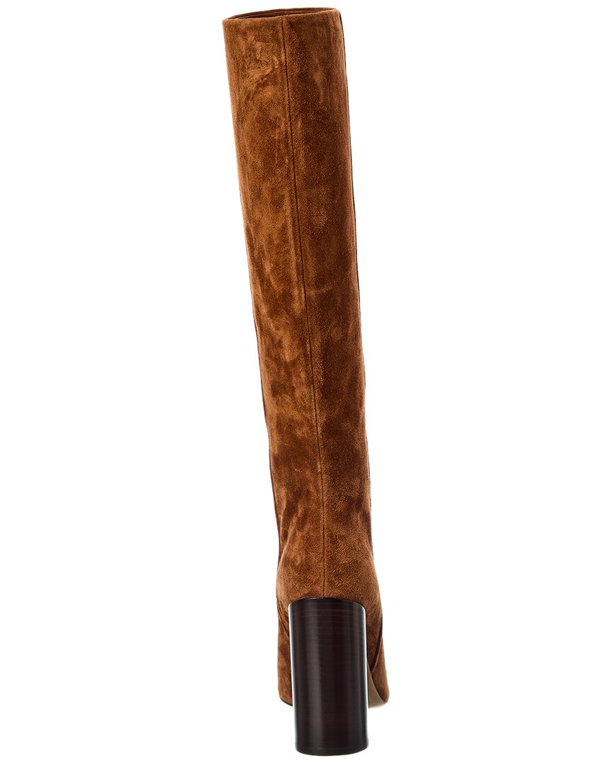 Ferragamo Pampero Suede Knee-High Boot – view 3