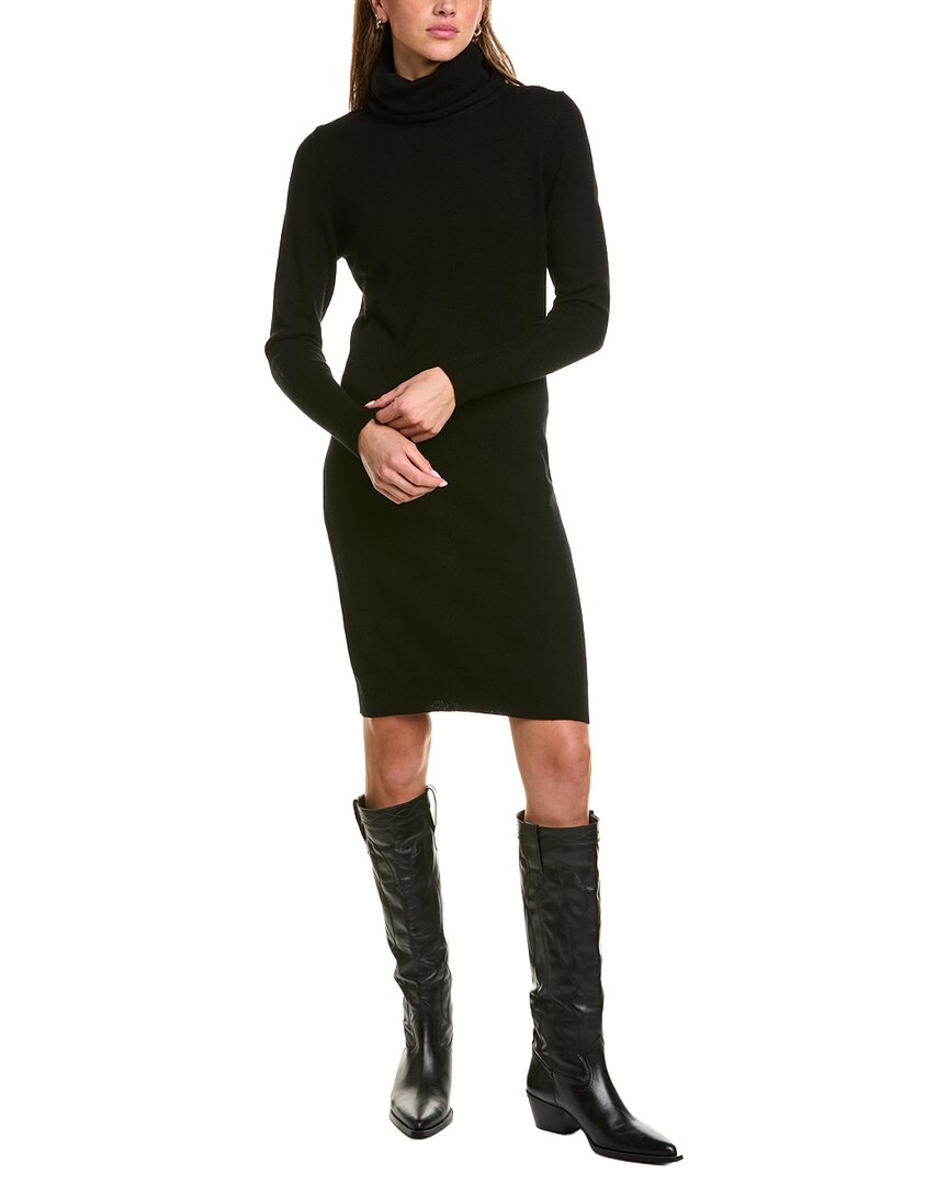 Forte Cashmere Turtleneck Wool & Cashmere-Blend Sweaterdress – view 1