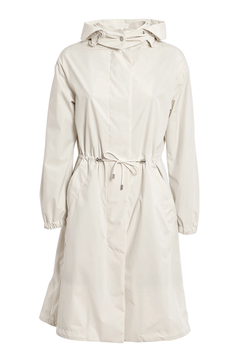 Moorer Aitanastp Long Stand Collar Coat Avorio – view 1
