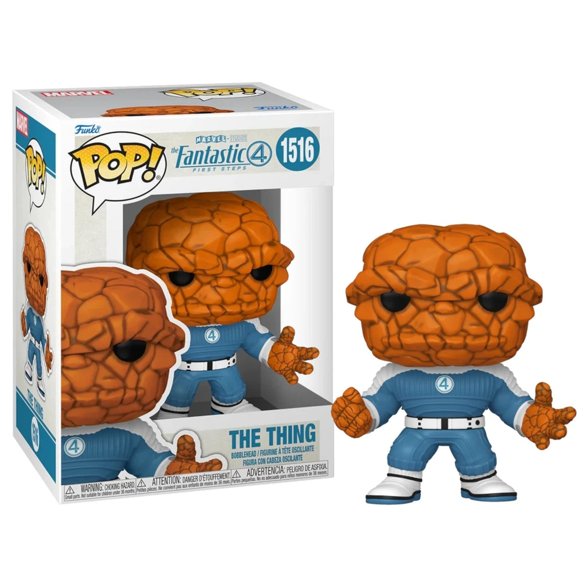 Funko Pop Fantastic Four First Steps: The Thing 4-Inch Vinyl Figure #1516 – view 2