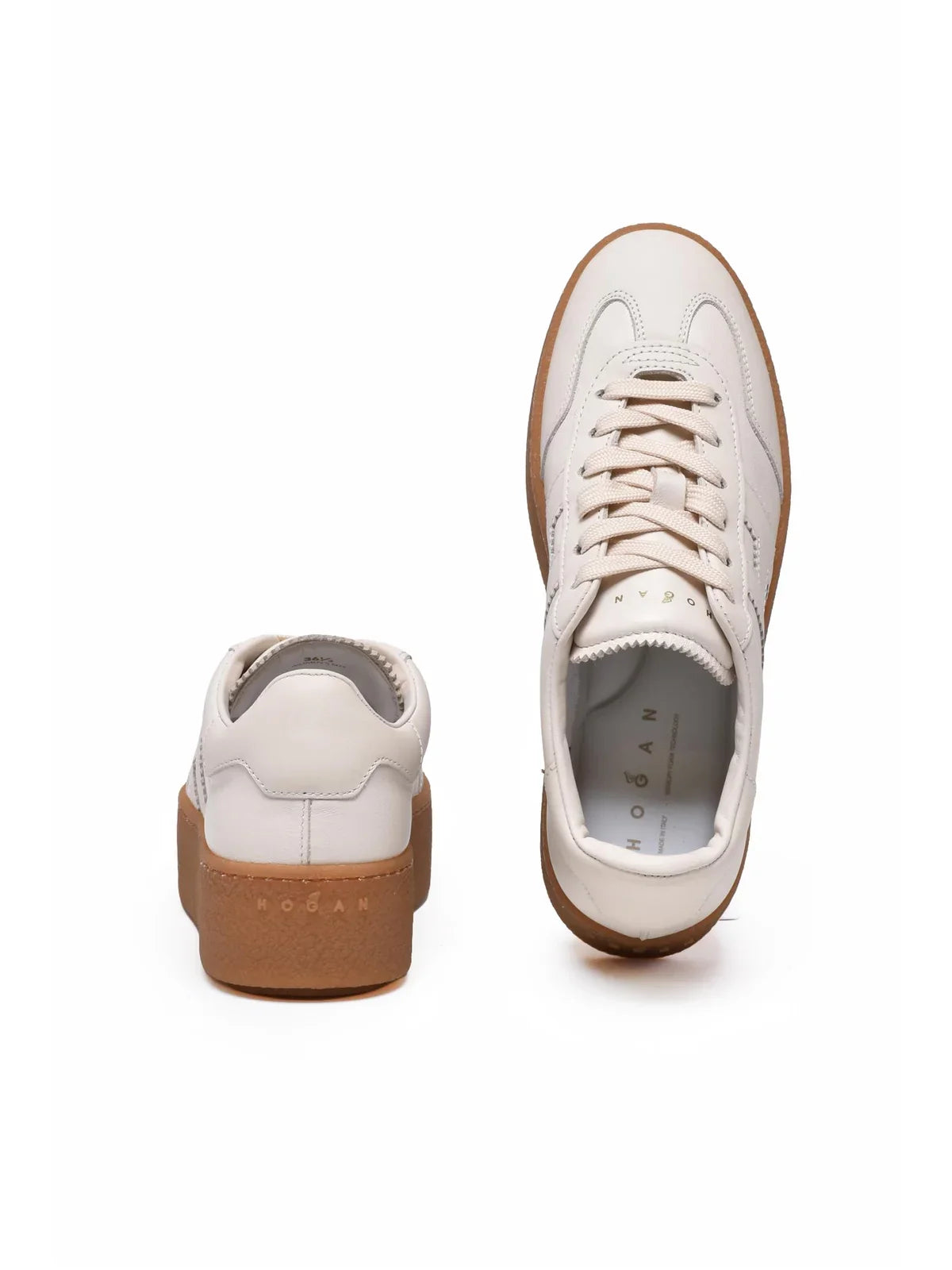 Butter Leather Platform Low-Top Sneakers – view 3