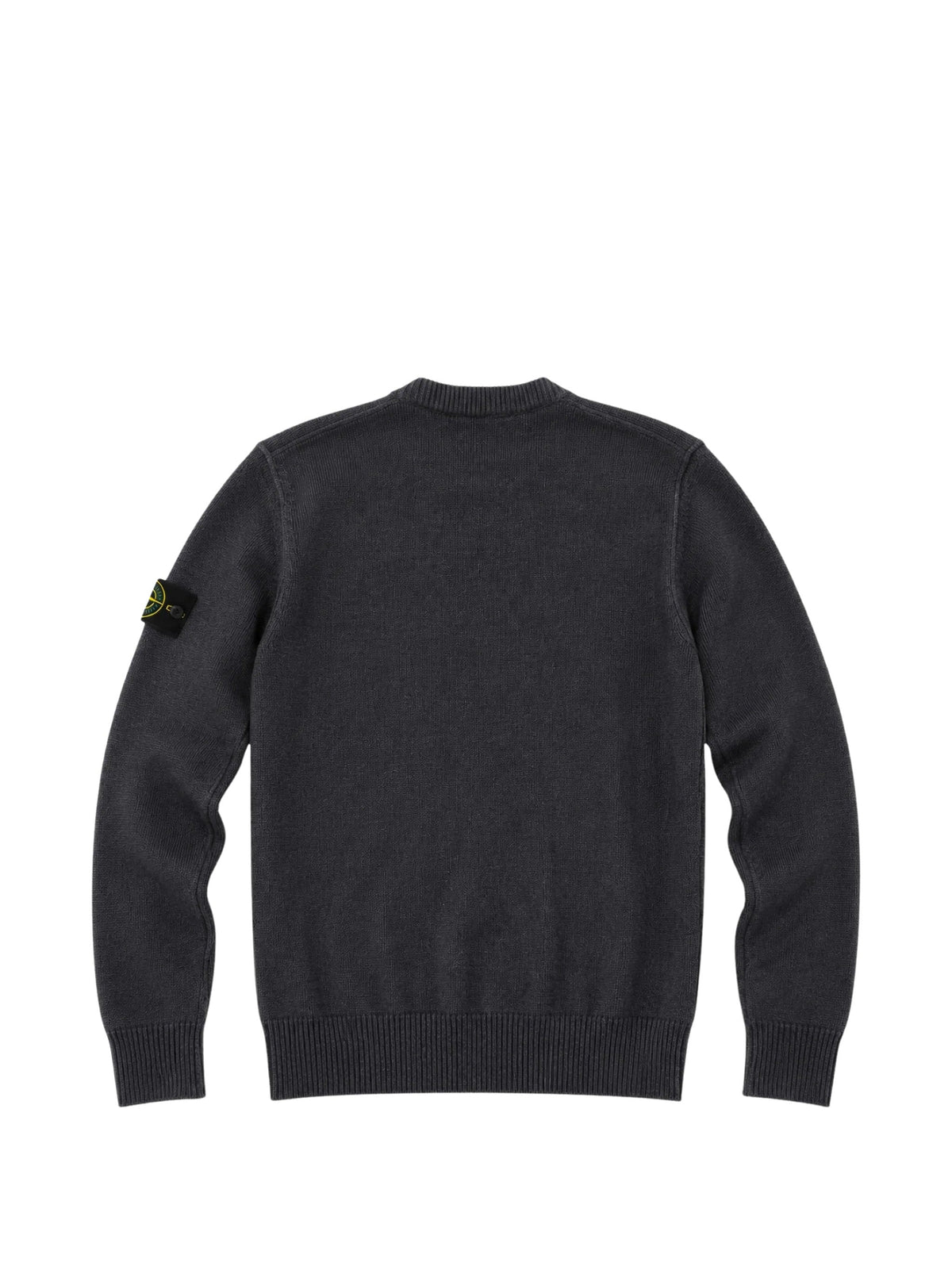Long Sleeve Knitted Sweater with Logo Patch – view 2