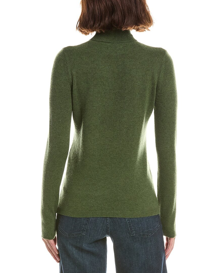 Forte Cashmere Basic Turtleneck 100% Cashmere Pullover – view 2