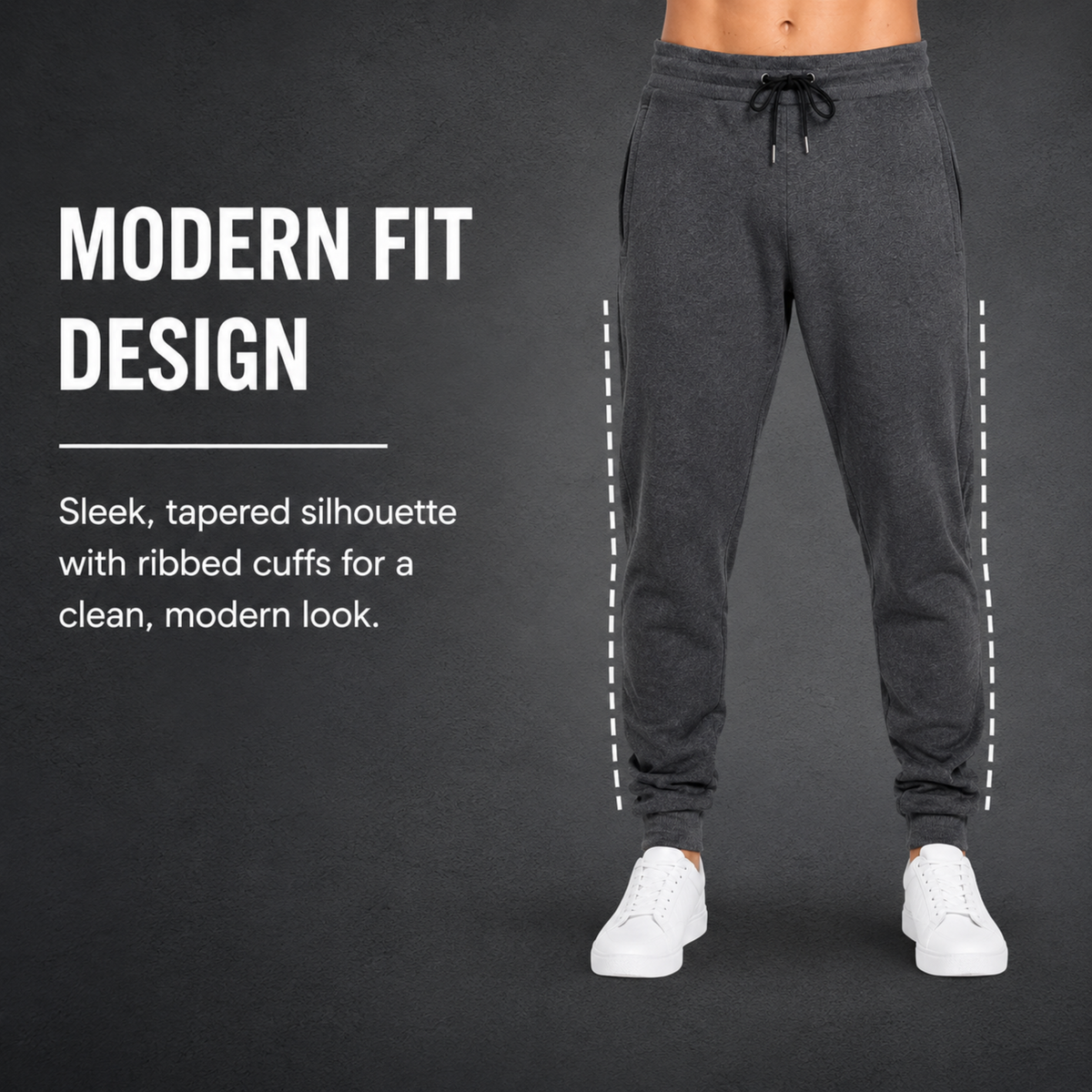Blue Ice  Men's Modern Fit Heavyweight Classic Fleece Jogger Sweatpants With Zipper Side Pockets-2 Pack – view 5