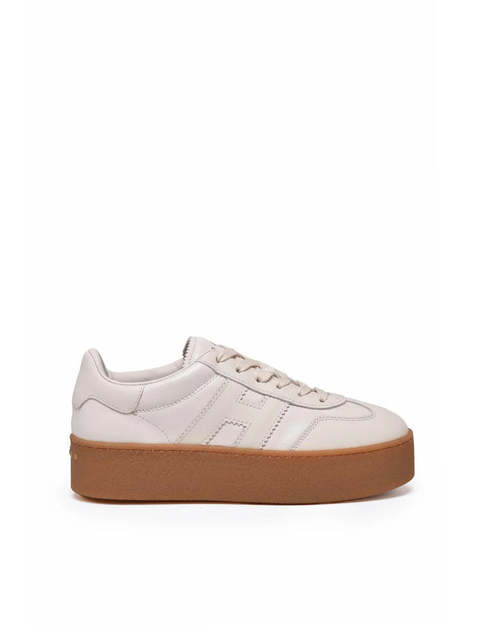 Butter Leather Platform Low-Top Sneakers – view 1
