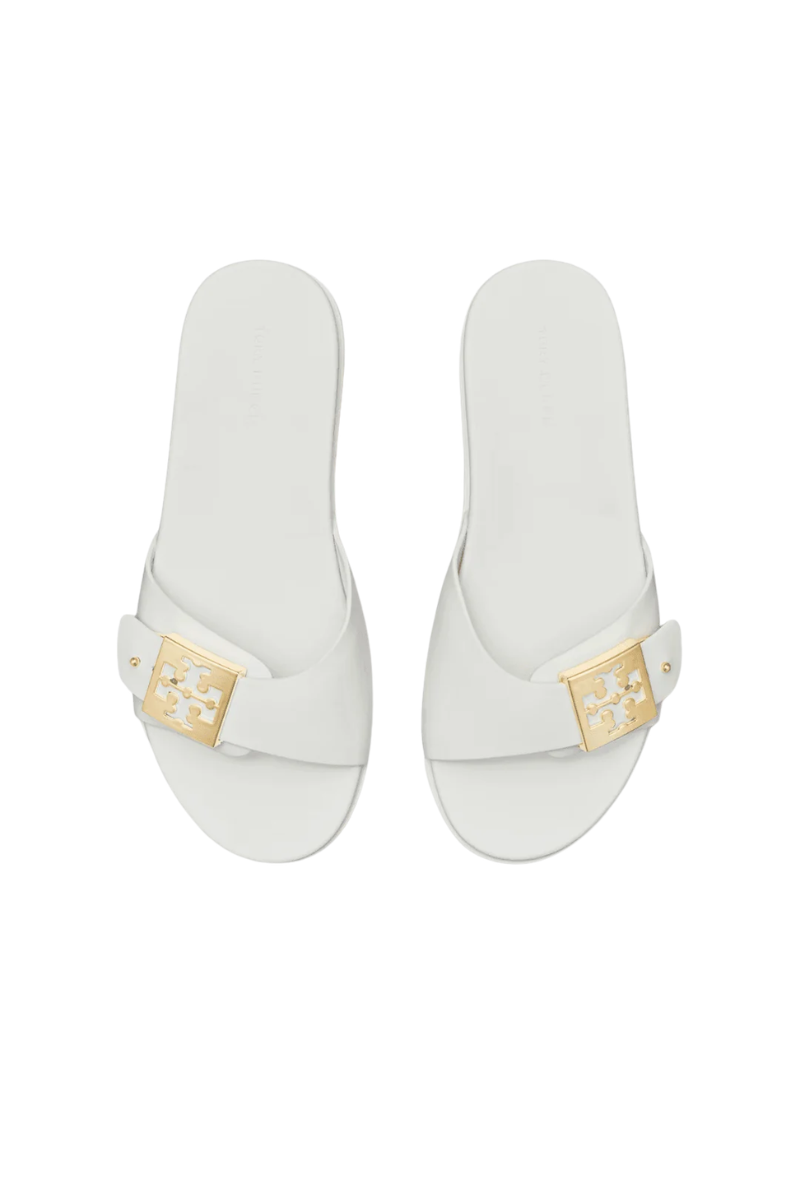 Tory Burch Buckle Slide White/gold/white 157872100 – view 3