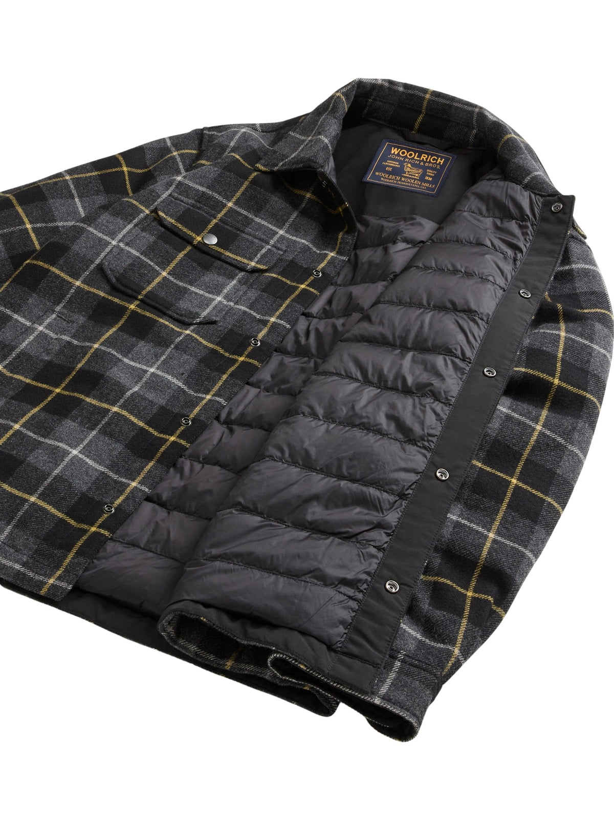 Padded Alaskan Check Wool-Blend Shirt-Jacket – view 4