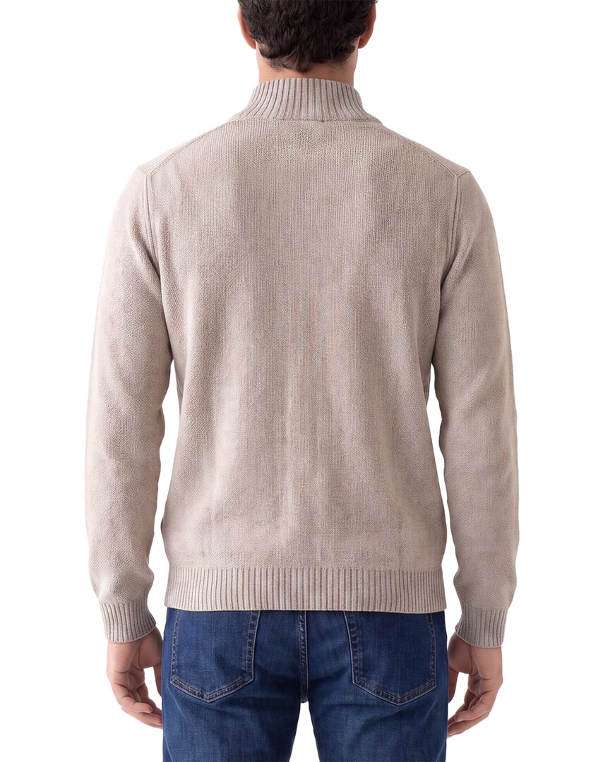 Forte Cashmere 100% Cashmere Mock Neck 1/4-Zip 100% Cashmere Sweater – view 2