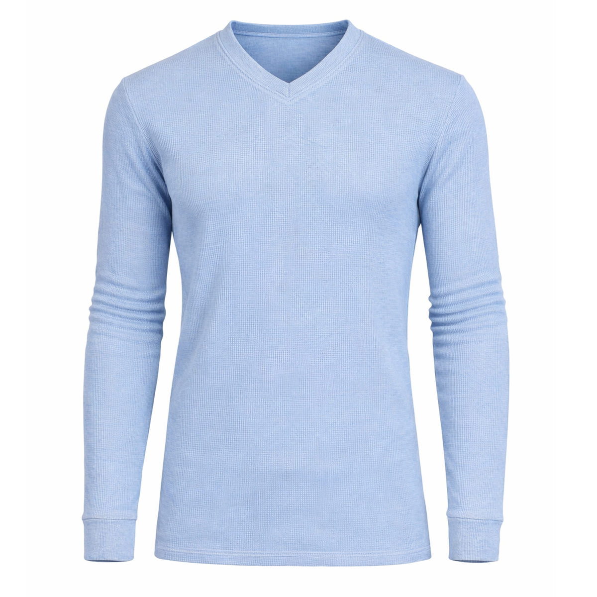Galaxy By Harvic Men's Long Sleeve Waffle-Knit V-Neck Thermal Shirt – view 1
