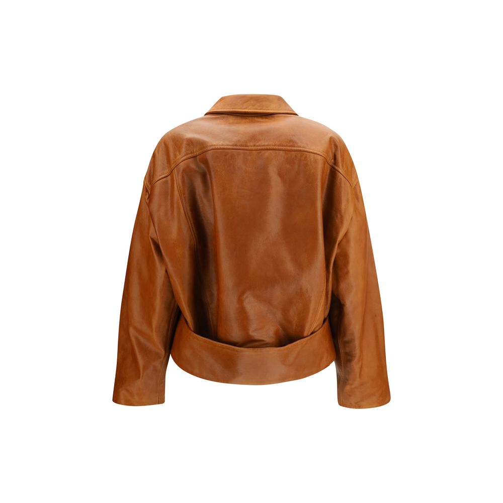 Marni Calf Leather Bos Taurus Leather Women's Jacket – view 3