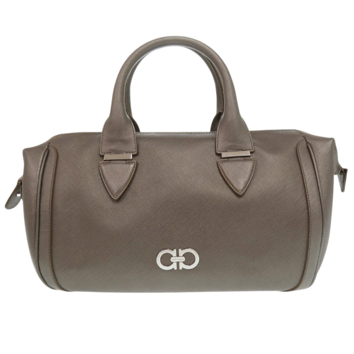 Salvatore Ferragamo Leather Boston Bag Handbag (Pre-Owned) – view 1