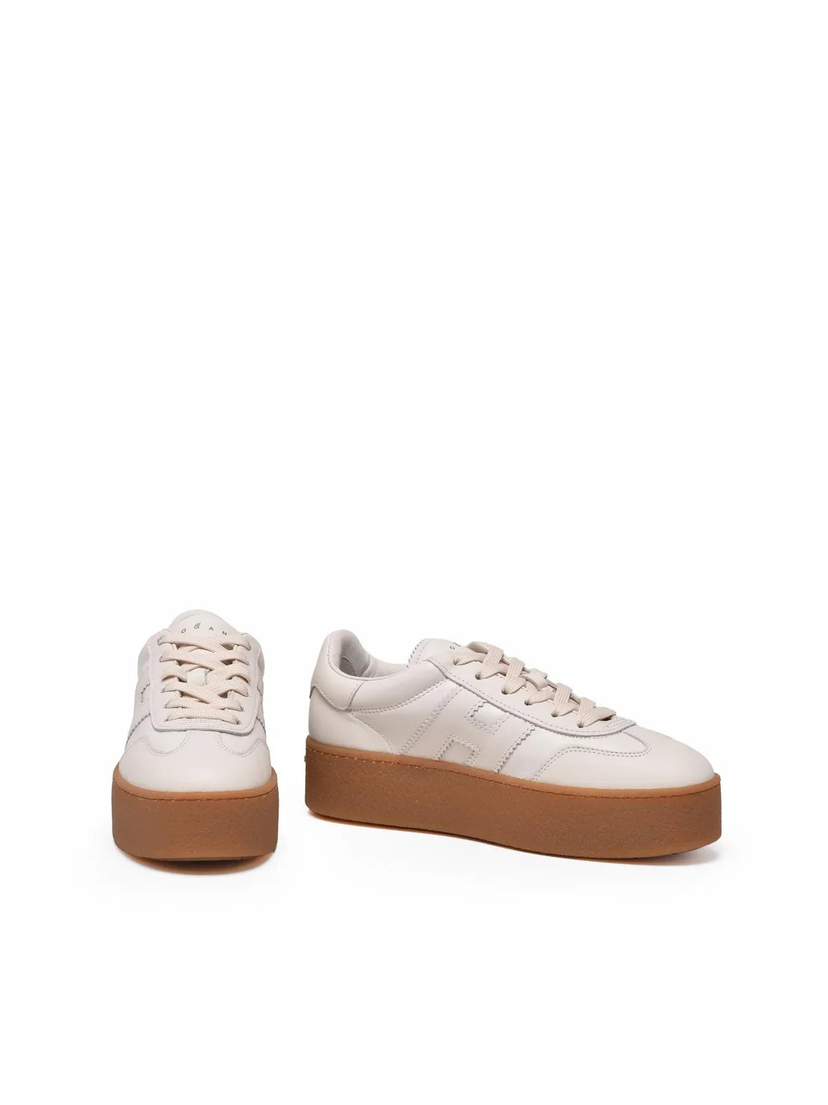 Butter Leather Platform Low-Top Sneakers – view 2
