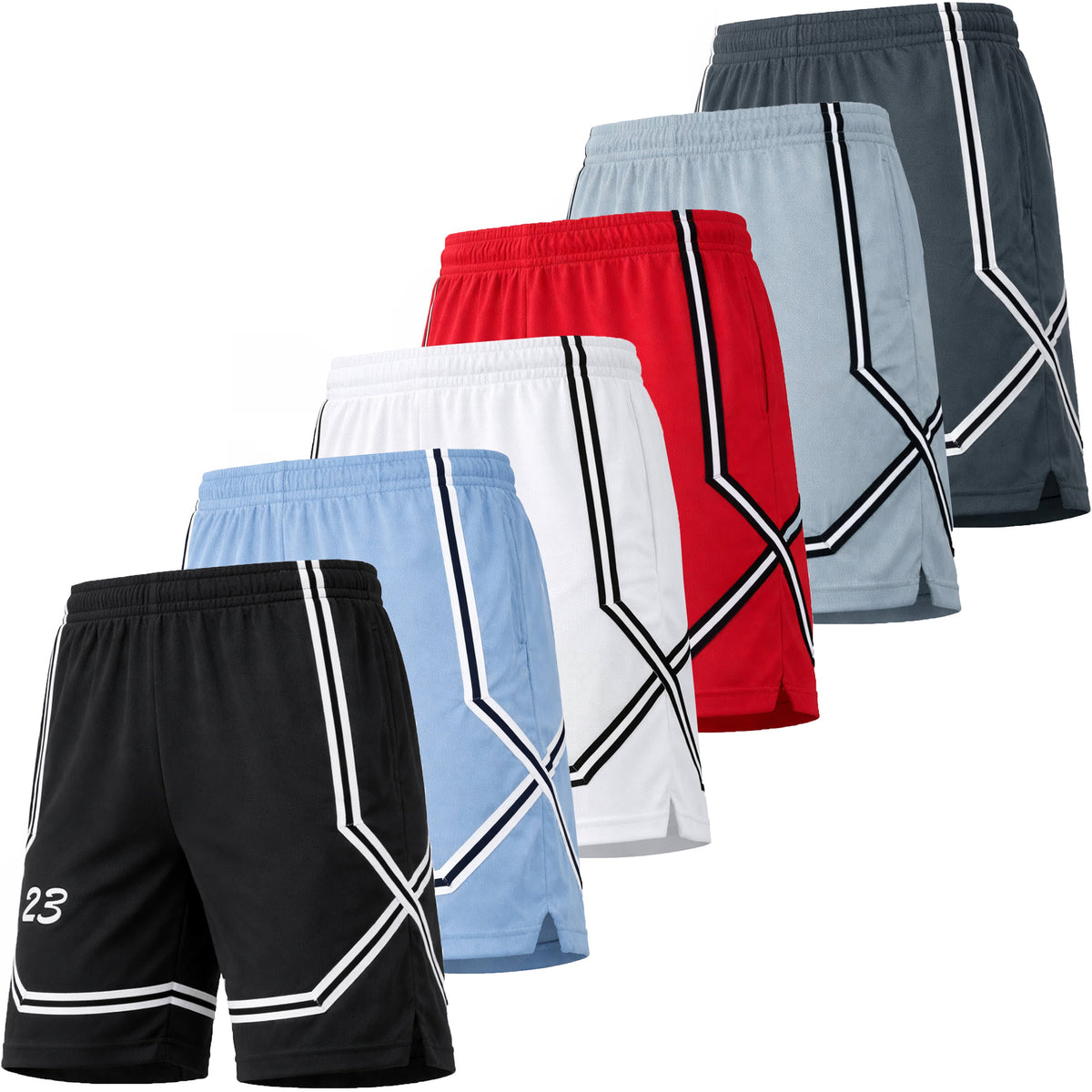Jump Start Men's Moisture Wicking Performance Mesh Shorts – view 3