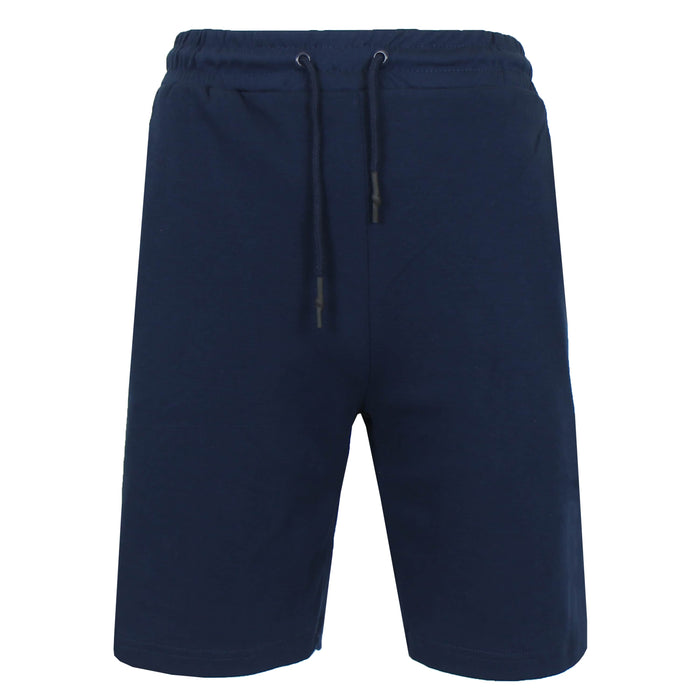 Blu Rock Men's Tech Fleece Jogger Sweat Lounge Shorts With Long Zipper Side Pocket – view 1