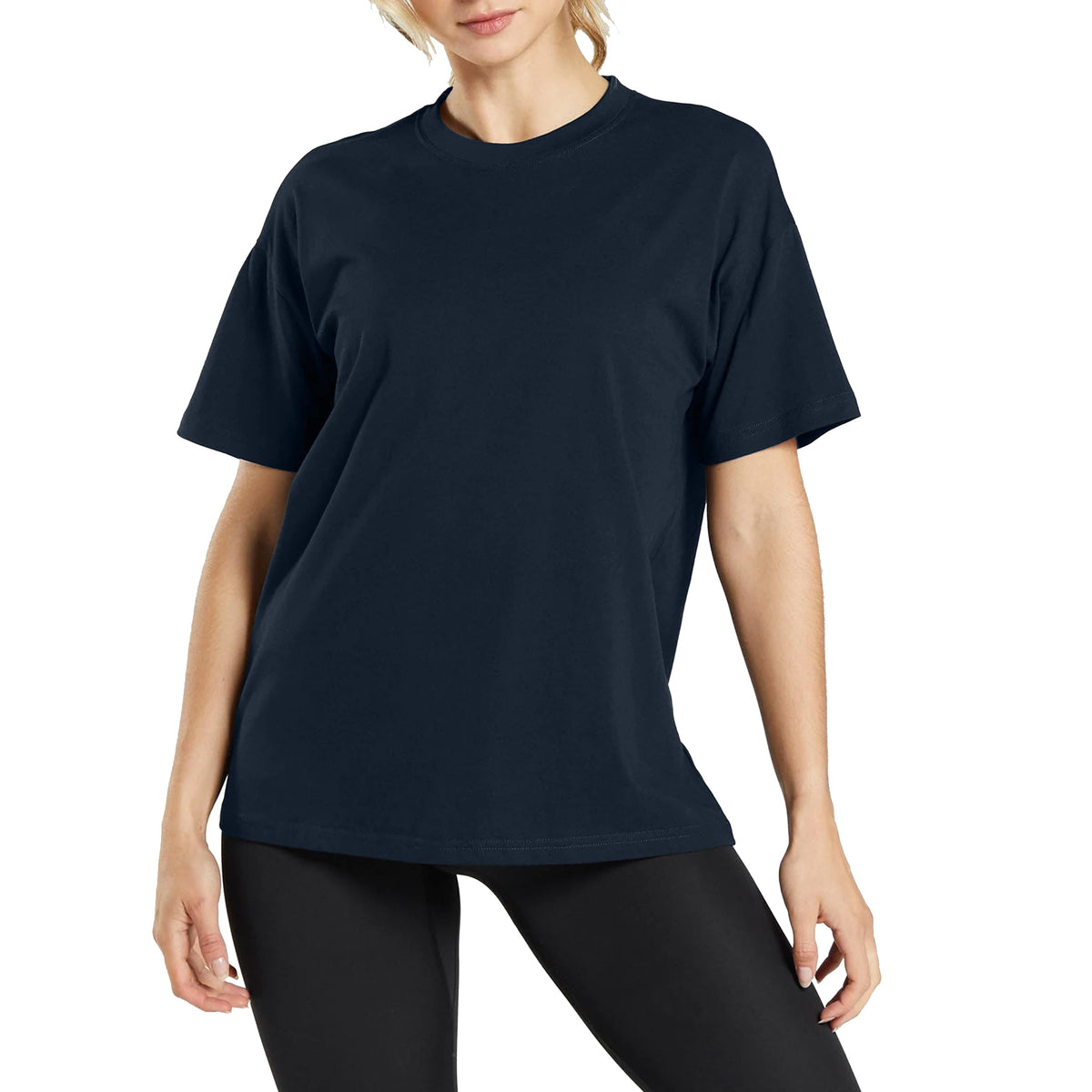 Blue Ice Women's Loose Fitting Short Sleeve Crew Neck Tee (UP TO 5XL) – view 6