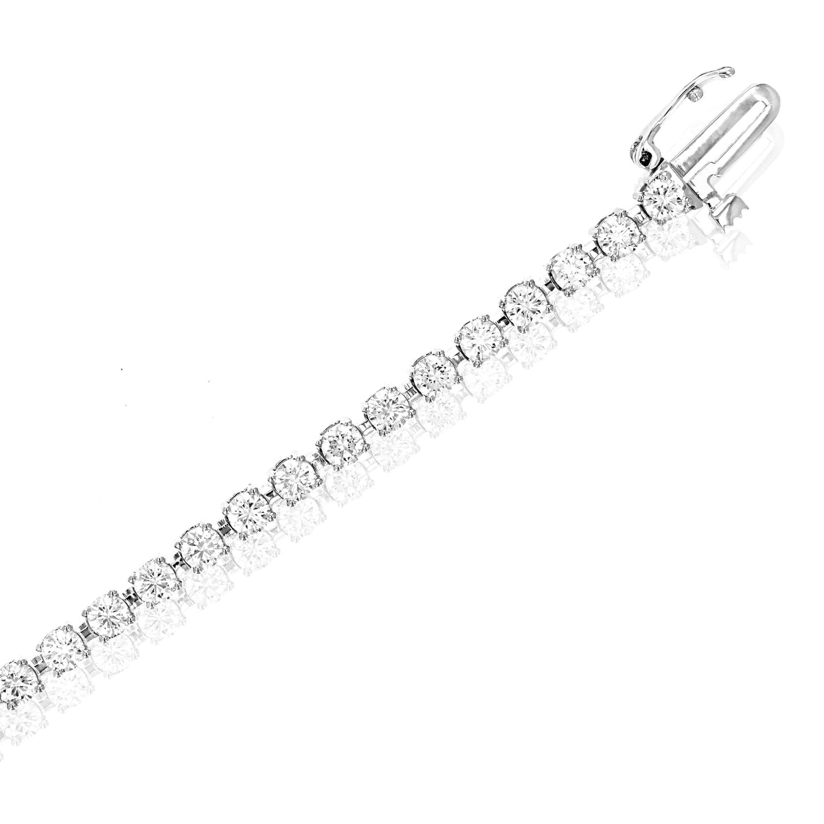 3 cttw Lab Grown Diamond Tennis Bracelet in 14K Gold 7.5 Inch For Women – view 2